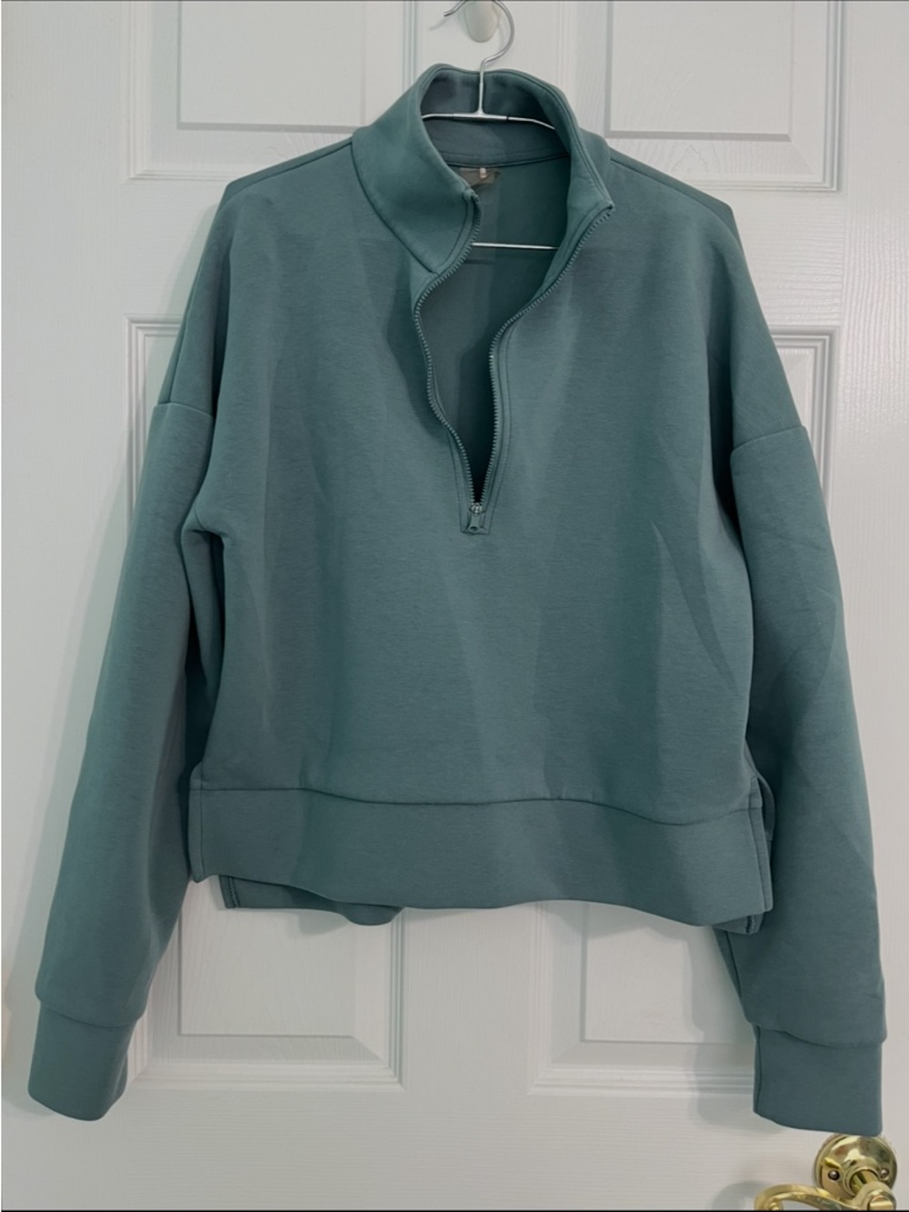 Women's CALIA Half-Zip Pullover Sweatshirt - Teal Green